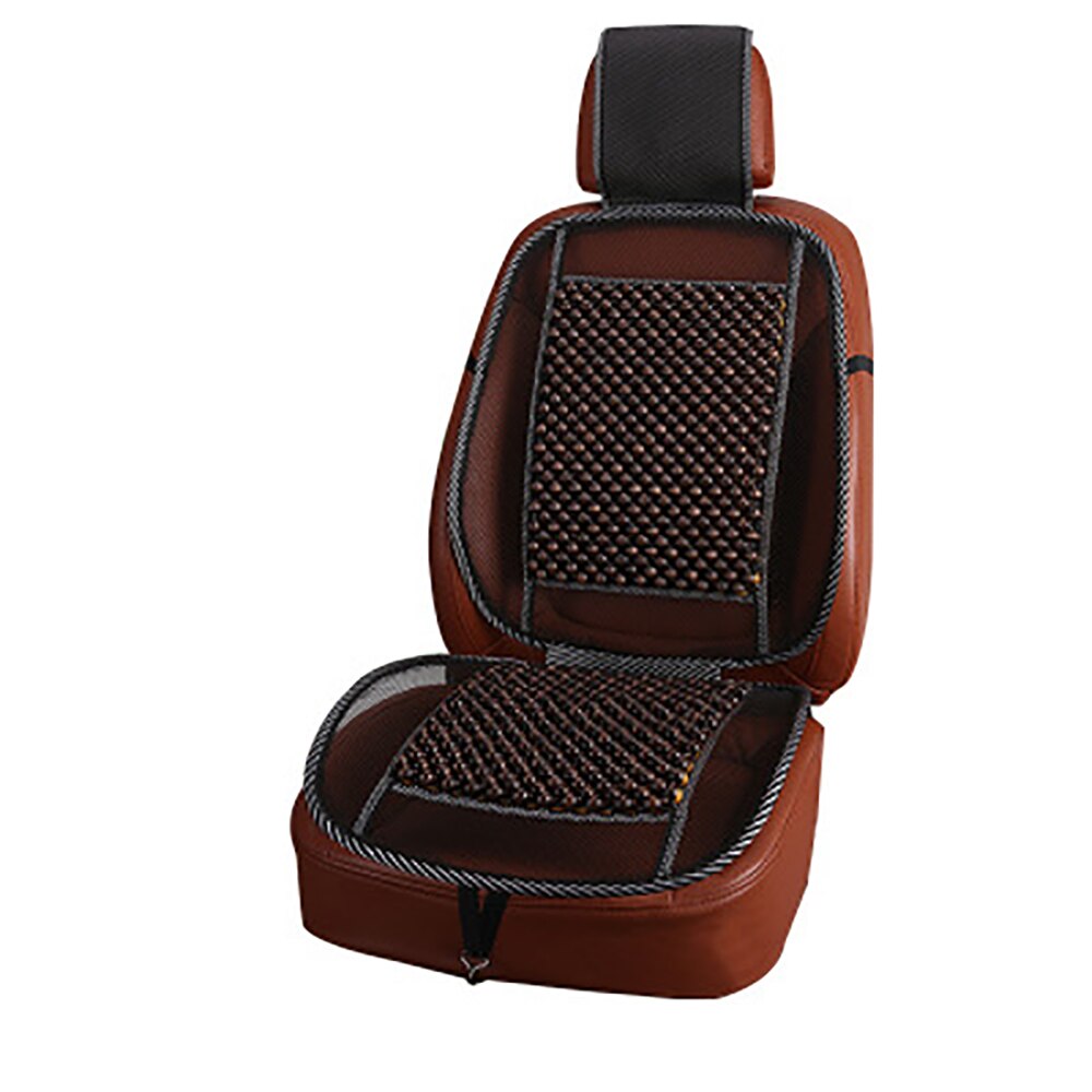 Zomer universele massage houten kralen autostoelhoes koelkussen mesh mat seizoen houten kralen koelmat autostoelkussen: Khaki