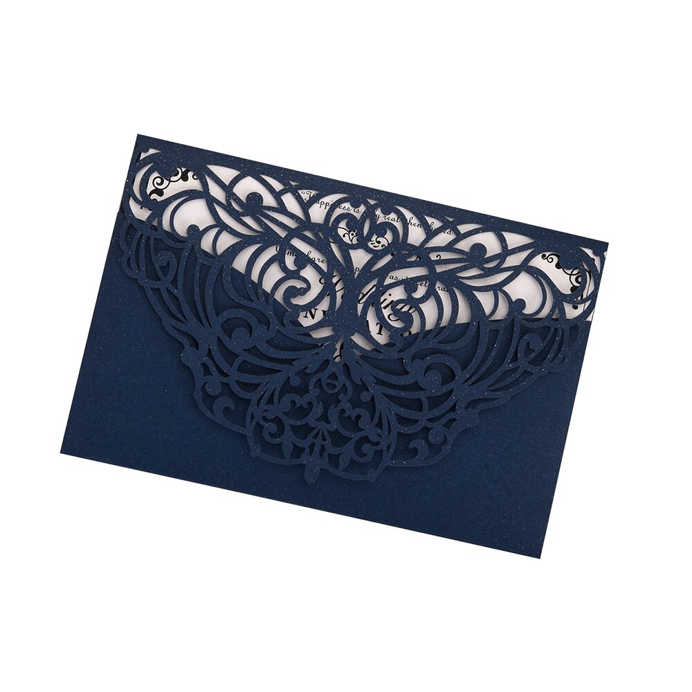 20Pcs Wedding Invitation Cards Pearl Paper Invitation Cards for Wedding Invitation Holder Wedding Birthday Anniversary Supplies