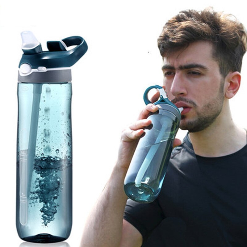 Bouteilles d'eau de Sports d'explosion secoueur de protéine voyage extérieur Portable en plastique Tritan étanche ma bouteille de boisson sans BPA