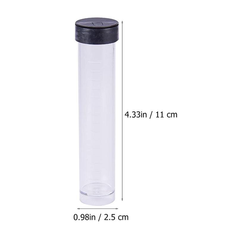 30/40 Pcs Transparent Tubes Beads Storage Container With Lid Empty Storage Tubes Cylinder Bead Storage Bottle Accessories: 30 PCS