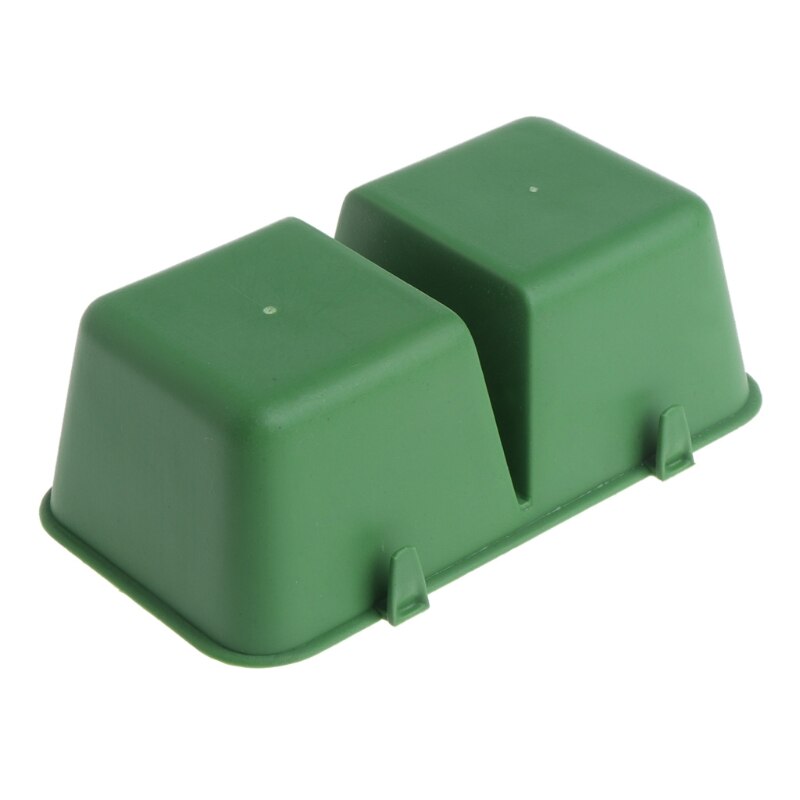 Double Bowl Bird Feeder Cage Dual Water Drink Eating Device Parrot Pigeon Trough