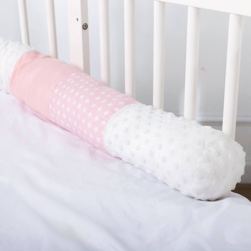 Juego de parachoques de algodón a juego para niños, cuna a prueba de golpes, suave, lana