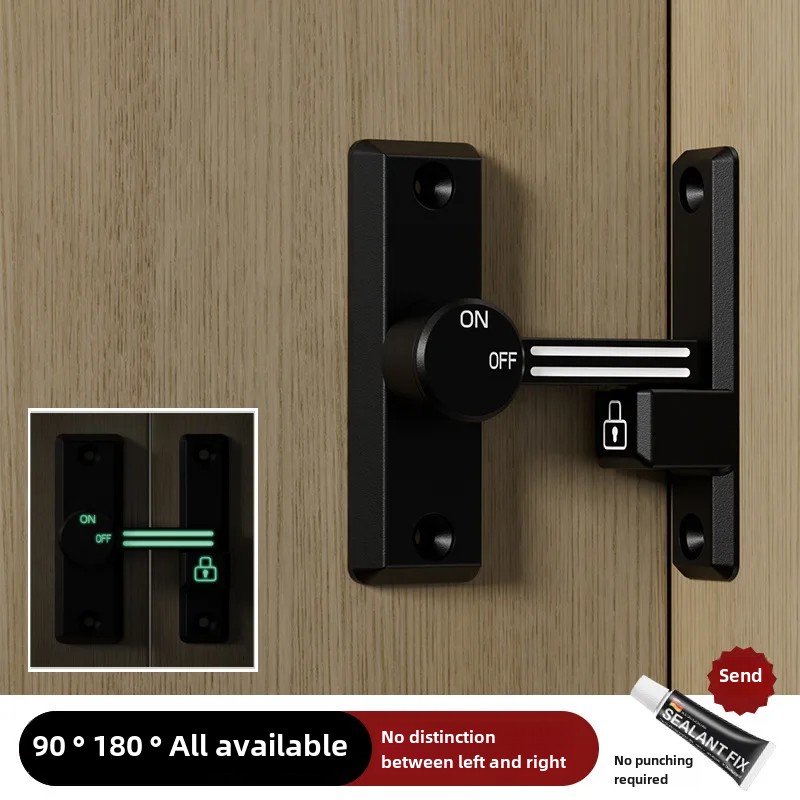 Perno de pestillo de doble uso, cerradura de puerta interior, hebilla de puerta corredera de baño, hebilla de cerradura interior de puerta de vidrio de estilo antiguo, accesorio de equipo de barco