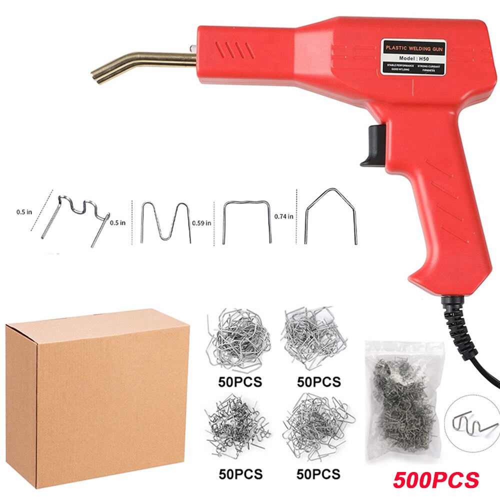 50W Handheld Plastic Welding Machine Cordless Garage Tool Thermal Stapler PVC Portable Car Repair Welding Tool: 110V US plug / STYPE A700