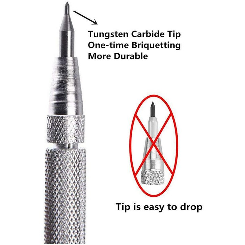4 Pcs Carbide Kraspen, aluminium Etsen Graveren Pen Met 8 Vervanging Markering Tip Voor Glas/Keramiek/Metalen Plaat