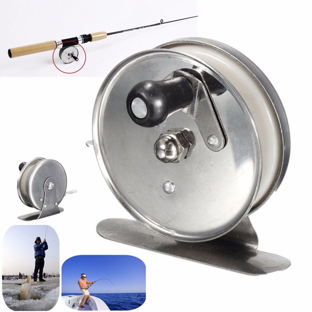 1Pcs Aluminum Alloy High Speed Saltwater Sea Ice Simple Fishing Spinning Gear Cheap Hand Wheel Fishing Reels
