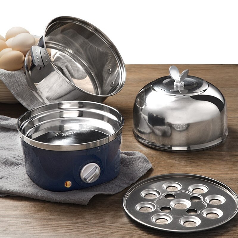 220V Household Electric Steaming Cooker Stainless Steel Multi Cooker 2 Layers Electric Steamer Stewed Egg Custard Cooker