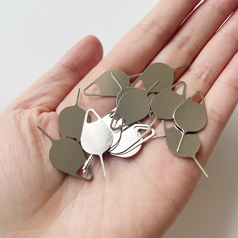 100 pièces en acier inoxydable Sim éjection broche clé outil téléphone portable Sim carte plateau ouvert broche éjecteur carte aiguille retrait broche dissolvant