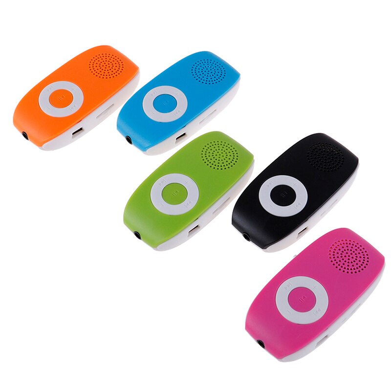 Reproductor de música MP3 para niños con Clip reproductor de música USB reproductor de MP3 compatible con tarjeta SD TF 32GB de música deportiva altavoz incorporado