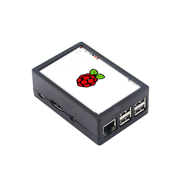 3.5 inch TFT LCD Display Touch Screen + ABS Case + Heat sink For Raspberry Pi 4B 3B+ 3B: Pi 3 Kit