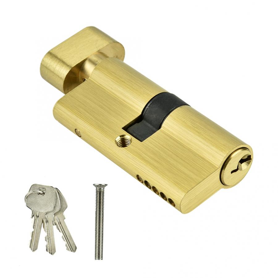 Cilindro de la cerradura de puerta del dormitorio del cilindro de la cerradura de 65mm de cobre con el cilindro de la cerradura de la puerta de las llaves