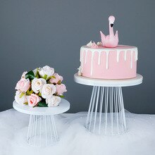 Metalen Cake Stand Bruiloft Wit Goud Dessert Display Rack Verjaardag Partij Decoratie Cupcake Stand Voedsel Taart Lade 20/ 25cm