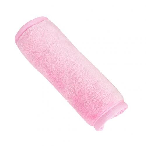 Serviettes en microfibre réutilisables respirant couleur unie démaquillant serviette visage lingette serviette séchage rapide essuie-mains outil de nettoyage: Rose
