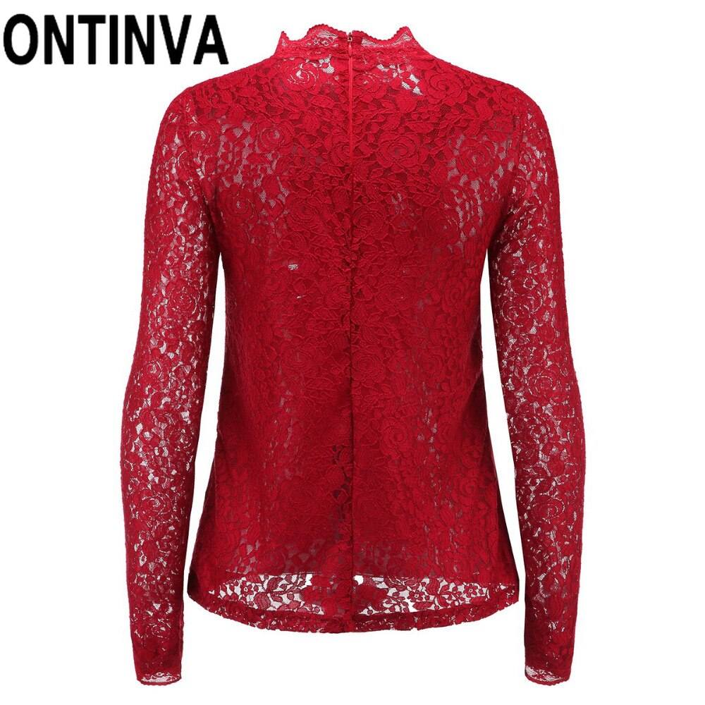 PLUS Wine Red Cold Shoulder Blouse Basic main image 1
