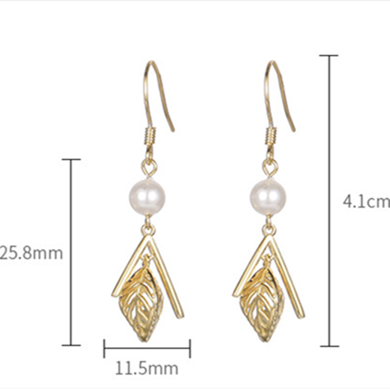 Louleur 925 Sterling Zilveren Shell Parel Oorbellen Gouden Lange Oorbellen Voor Vrouwen Zilveren Fijne Sieraden