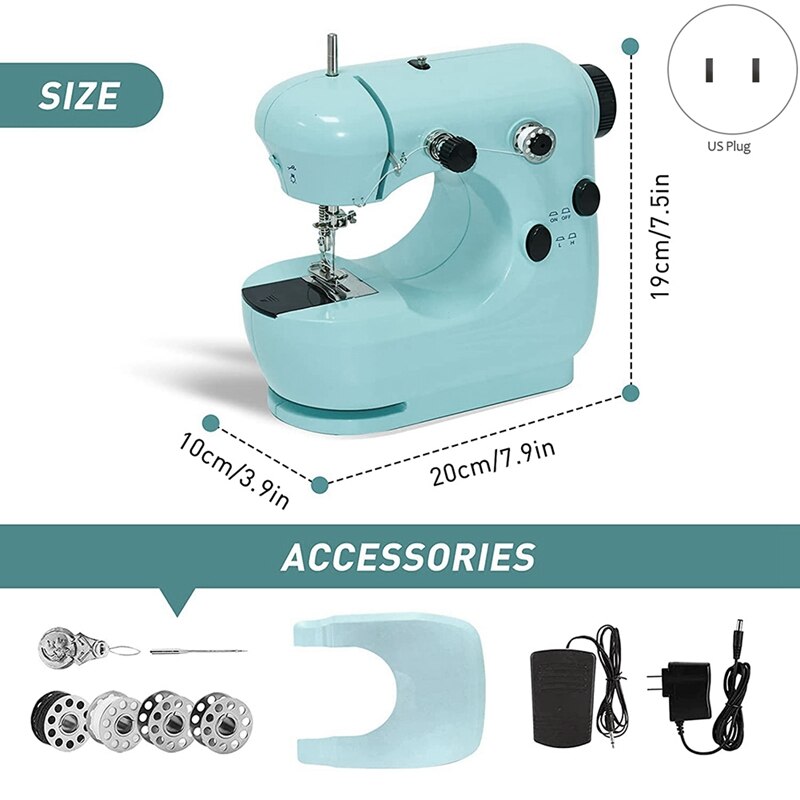 Sewing Machines, Portable Sewing Machine with Extension Table, Sewing Machine with Dual Speed and Double Thread