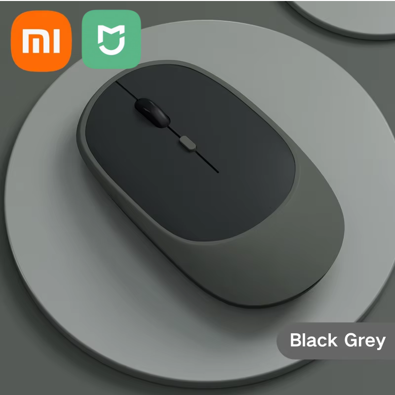 Mysz bezprzewodowa Xiaomi MIJIA kompatybilna z Bluetooth 2.4G podwójny tryb cicha mysz regulowana DPI USB akumulatorowa mysz biurowa do gier: Czerwony