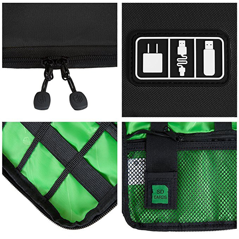 OLAGB High Grade Nylon Waterproof Travel Electronics Accessories Organiser Bag Case for Chargers Cables etc,Accessories Bag