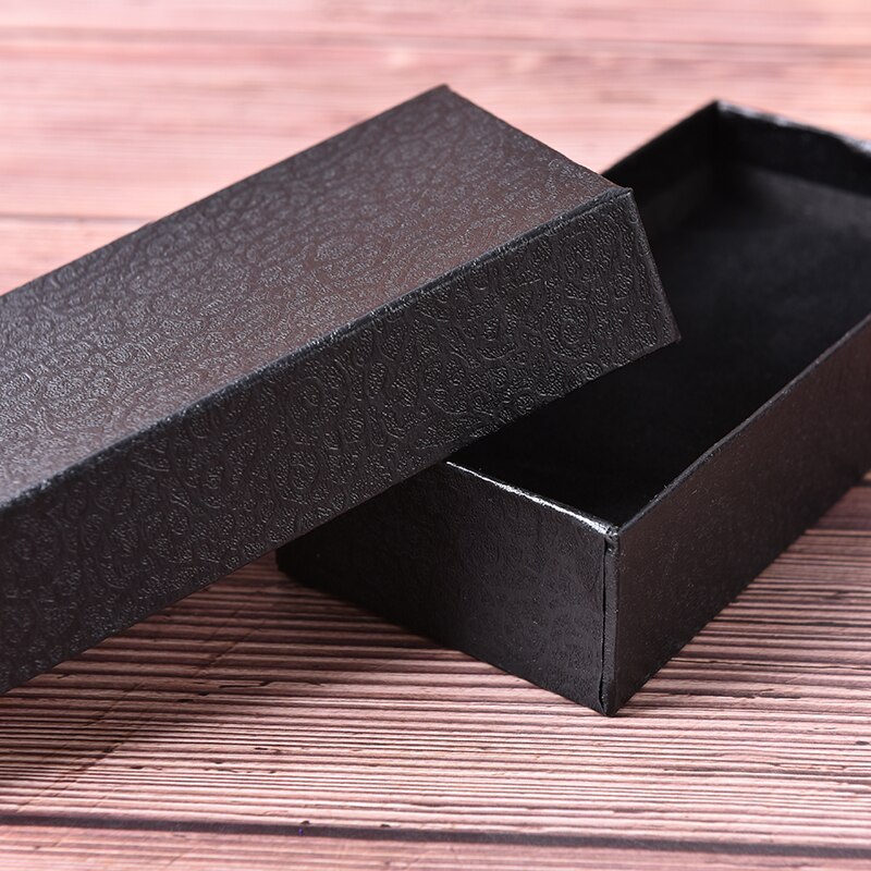 1pc karton sort rektangel sort ur emballage æske smykkeskrin ur partner til indpakning: Default Title