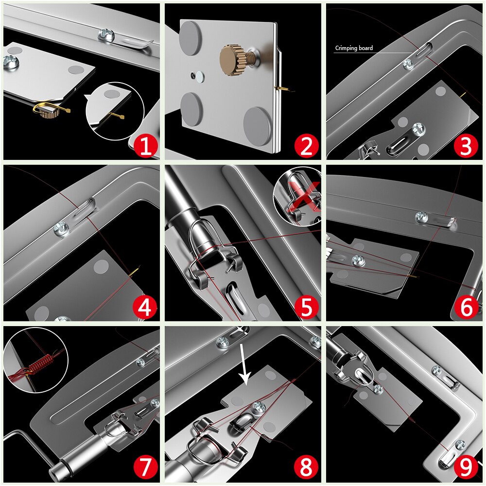 DONQL Semi Automatic Fishing Hook Line Tier Portable Fish Hook Line Knotter Tying Binding Fishing Tool