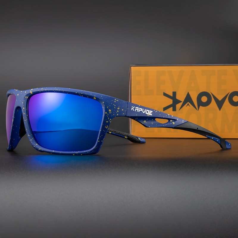 UV400 męskie modne okulary przeciwsłoneczne spolaryzowane okulary sportowe okulary do jazdy kobiety klasyczne męskie okulary przeciwsłoneczne okulary wędkarskie: Brązowy