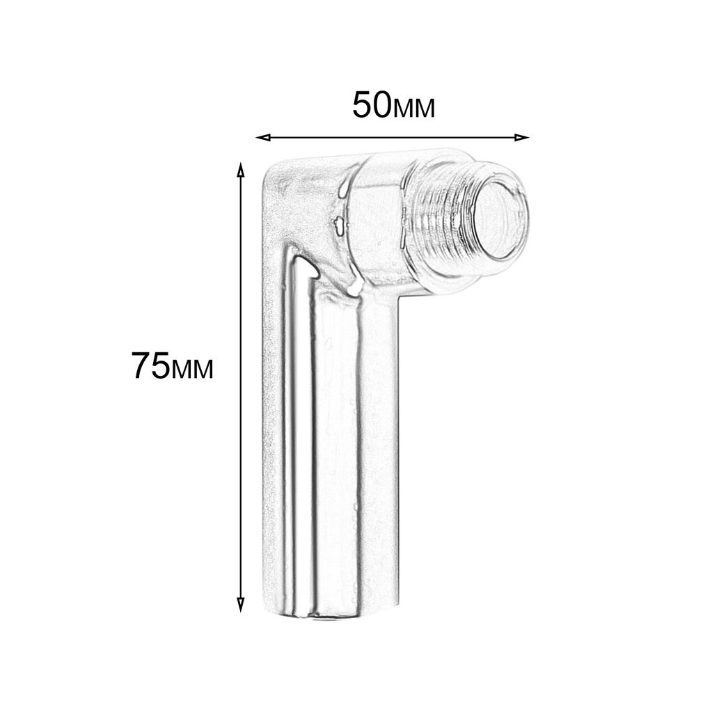 O2 Oxygen Sensor Angled Extender Spacer Oxygen Sensor Adapter 90 Degrees O2 Bung Extension M18 X 1.5 Straight Bolt-on