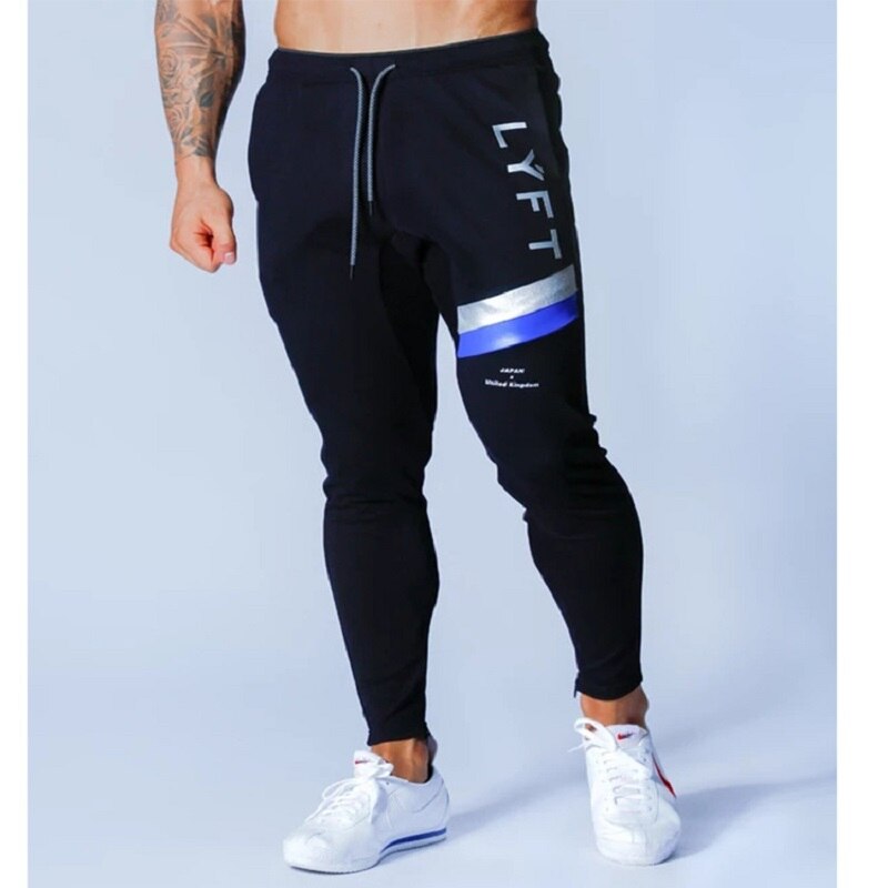 Mannen Elastische Band Casual Broek Broek Fitness Sport Broek Dieptepunt Strakke Skinny Broek Broek Gym Jogging Sport Broek: XL / YL-0024-1