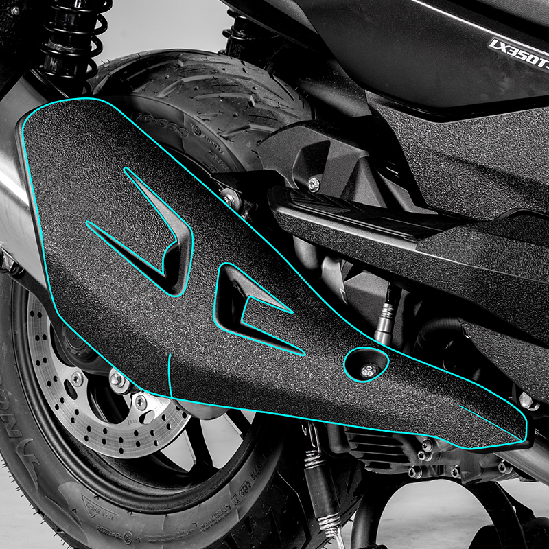 For VOGE SR4 MAX Bike Accessories Armor Protective Sticker Fairing Kits Of Motorcycle Plastic Area Decoration And Refit Decals: Brown