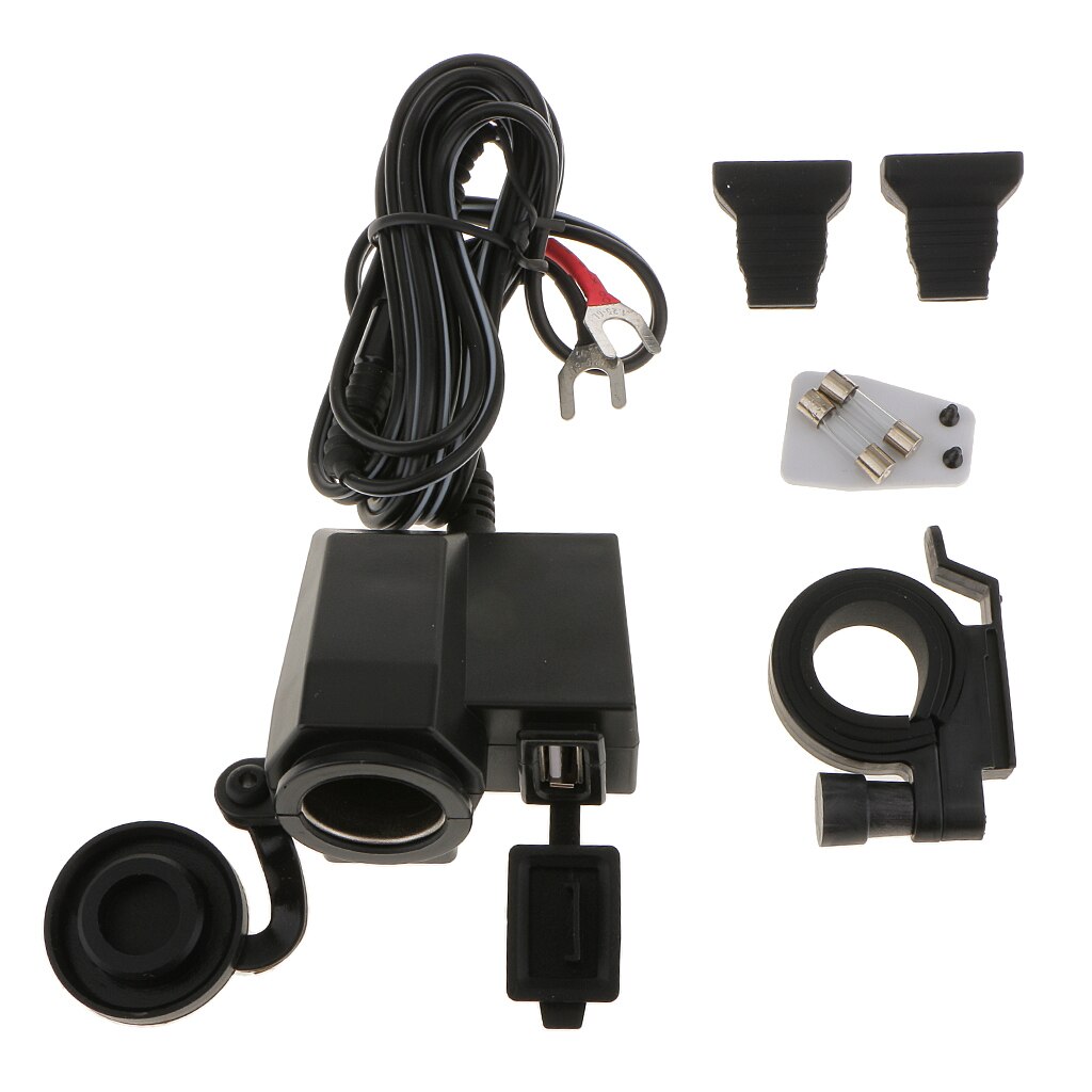 Motorfiets Sigarettenaansteker Usb Opladen Waterdichte Connector 12V