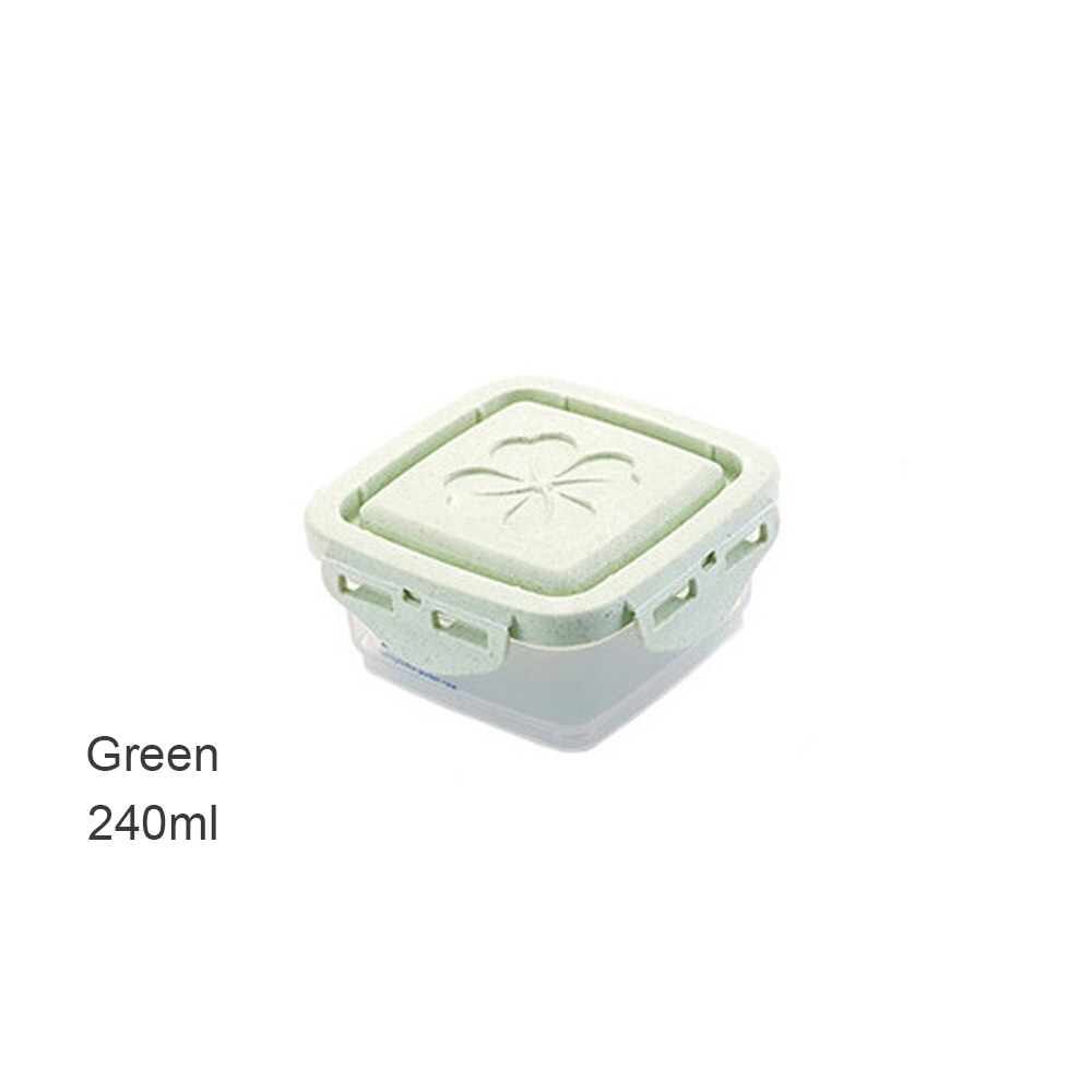 Plast korn dispenser opbevaringsboks køkken mad korn ris beholder bærbar organisator korn opbevaring dåser 15 x 7.5 x 29.5cm: Grøn 240ml