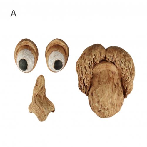 Arbre visage décoration vieil homme visage arbre jardin Peeker drôle fantaisiste extérieur décoration cour Art pour jardin beau travail: A