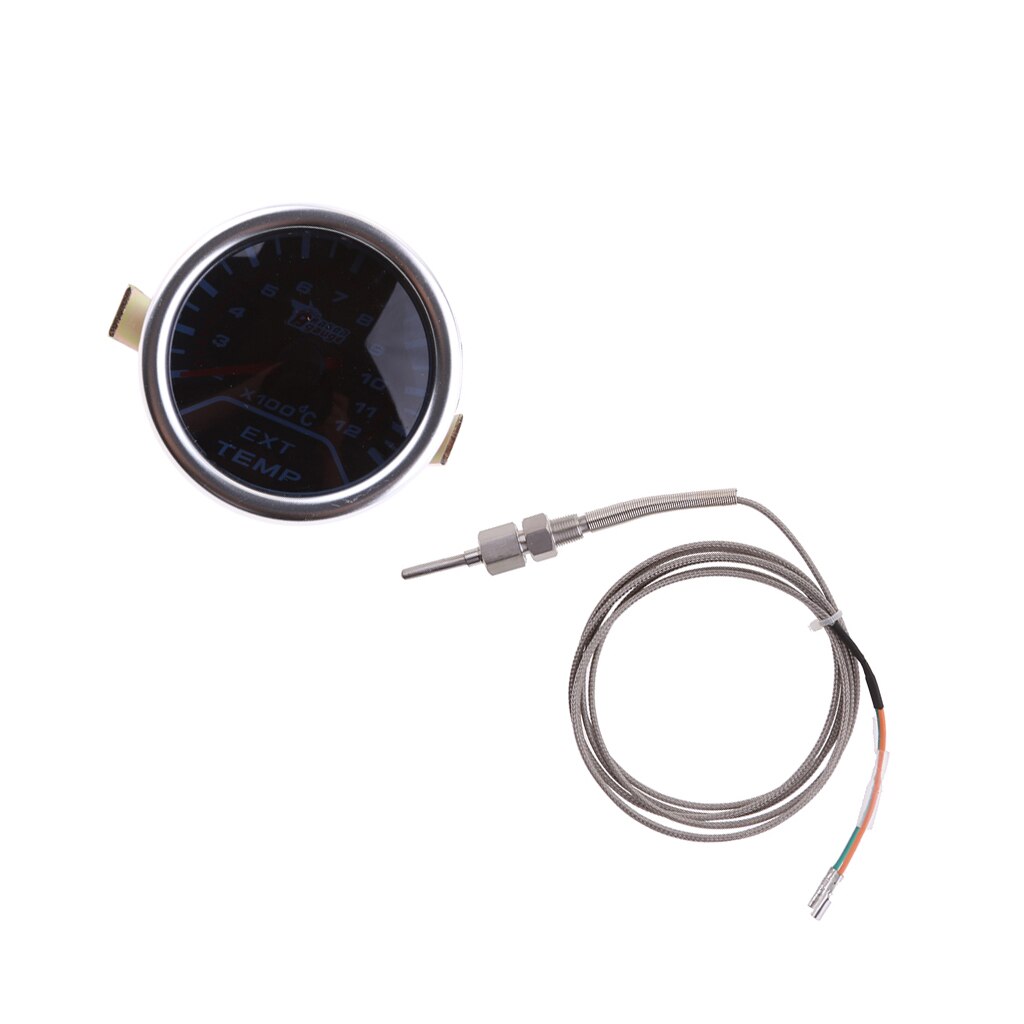 Motor Auto Sport 2" Inch 52MM EGT Exhaust Gas Temperature Gauge Smoke Lens