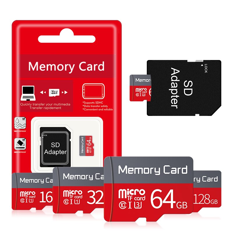 Tarjeta de memoria Class10 SDXC de 32GB, 128GB, 64GB, 16GB/8GB/4GB, tarjeta micro sd, tarjeta TF, Memoria flash Microsd con Adaptador sd como