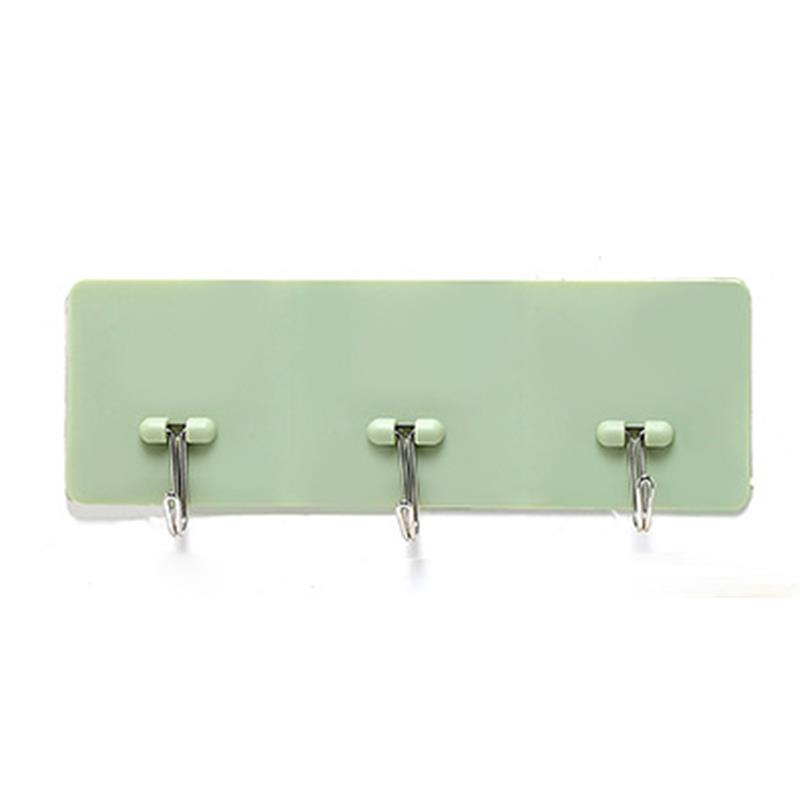 Kapstok Met 3/5 Haken Wall Mounted, Metalen Kapstok Rail Voor Jas Hoed Handdoek Purse Gewaden Badkamer Entryway: Green