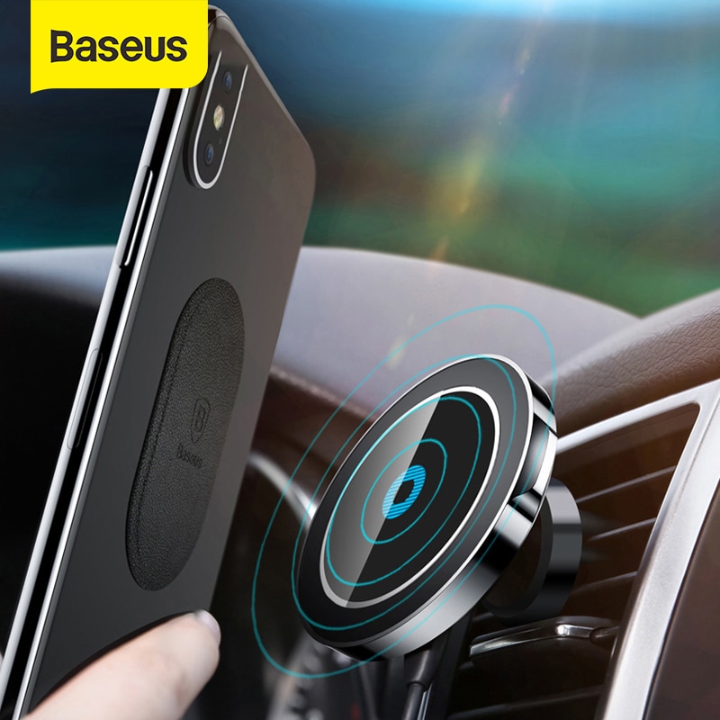 Baseus Magnetische Wireless Car Charger Houder Voor Iphone X 8 8Plus Magneet Auto Telefoon Houder Draadloze Oplader Voor Samsung s9 S8 S7