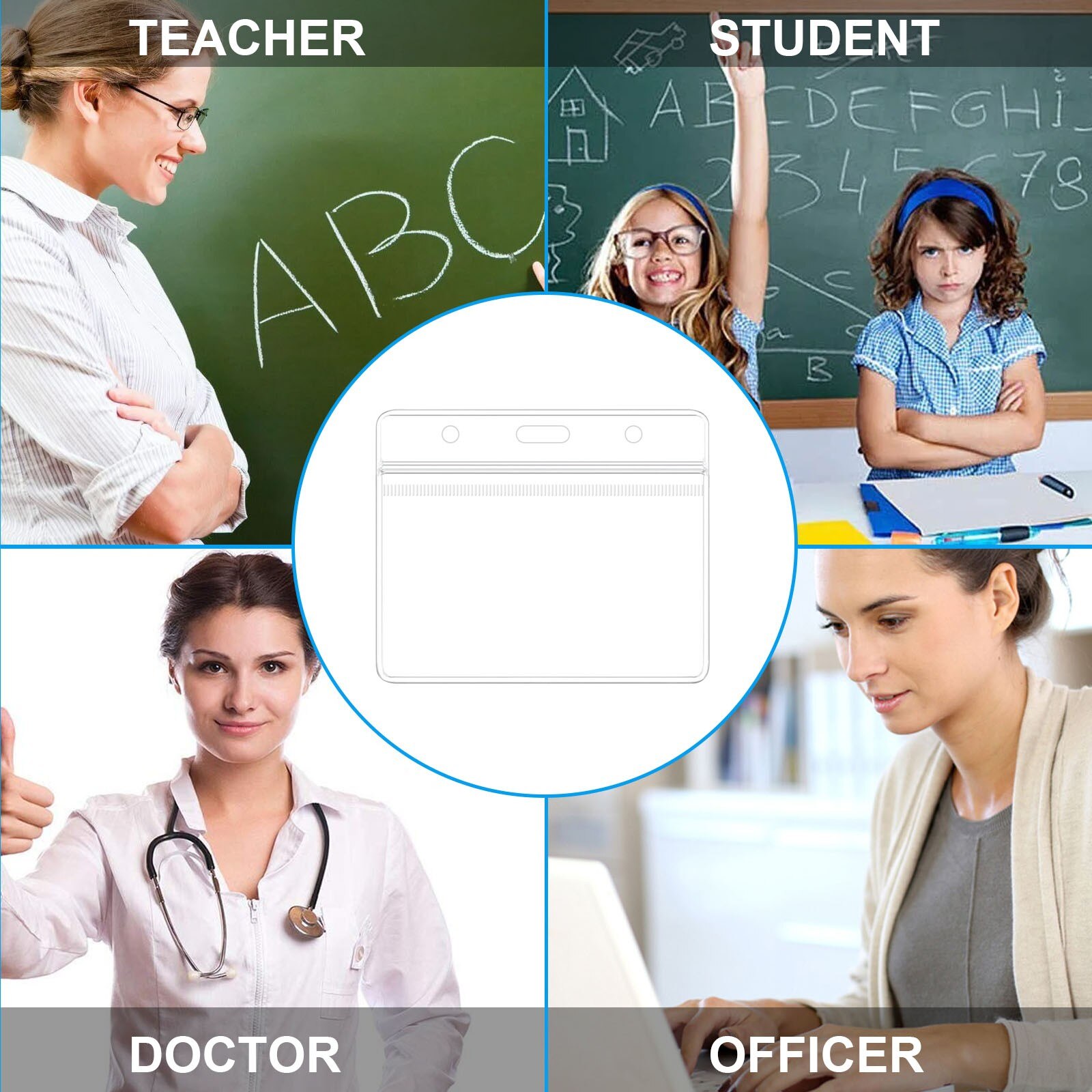 Health Card Vaccine Card Protective Case Waterproof PVC Soft Card Case Waterproof Transparent Protect Cardholder Cover Protector