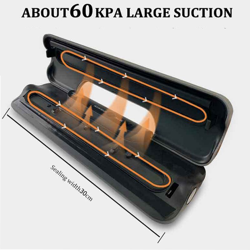 110V/220V Automatic Food Vacuum Sealer Packer Household Food Packaging Machine For Home Kitchen Commercial Vacuum Food Sealing