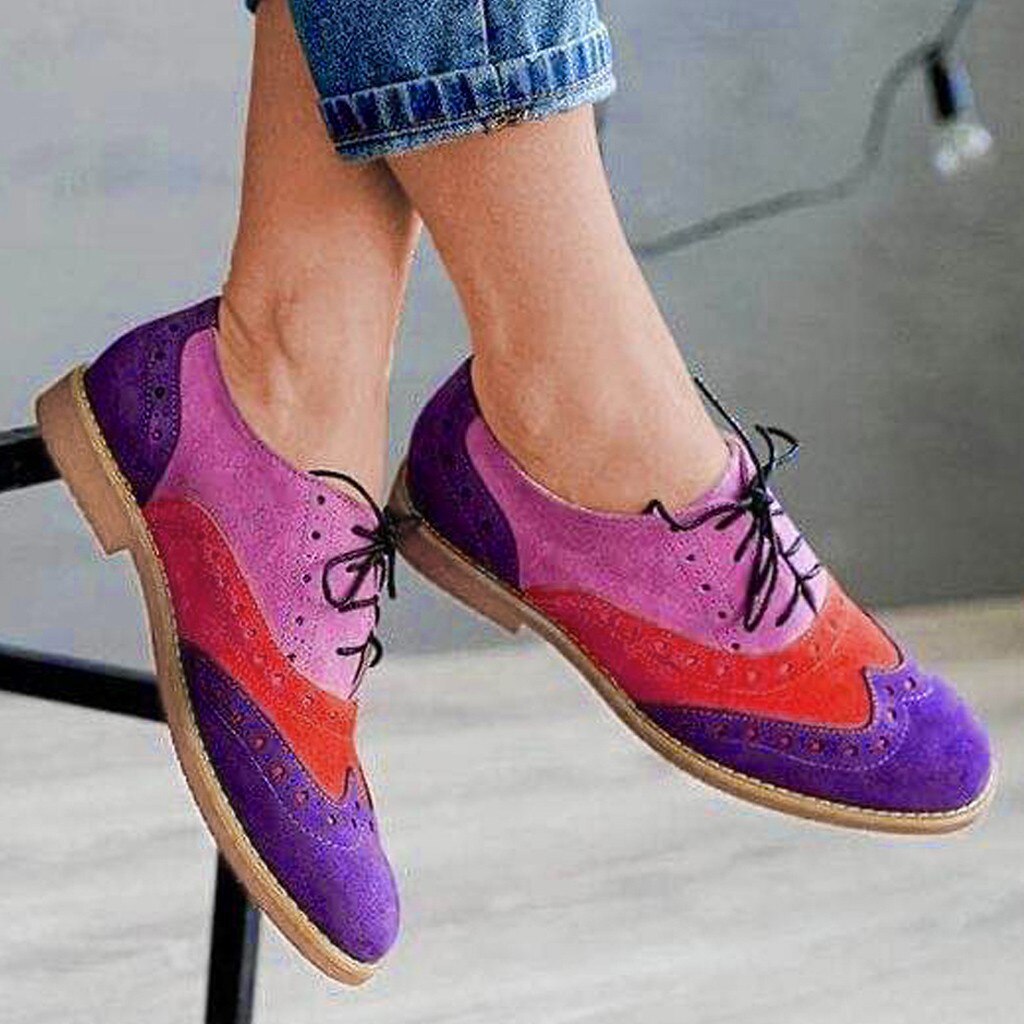 Mode Vrouwen Schoenen Leisure Vrouwen Lace-Up Comfort Ronde Neus Vierkante Hak Enkele Schoenen Enkellaarsjes Vrouwen Lopen sport Schoenen # Z