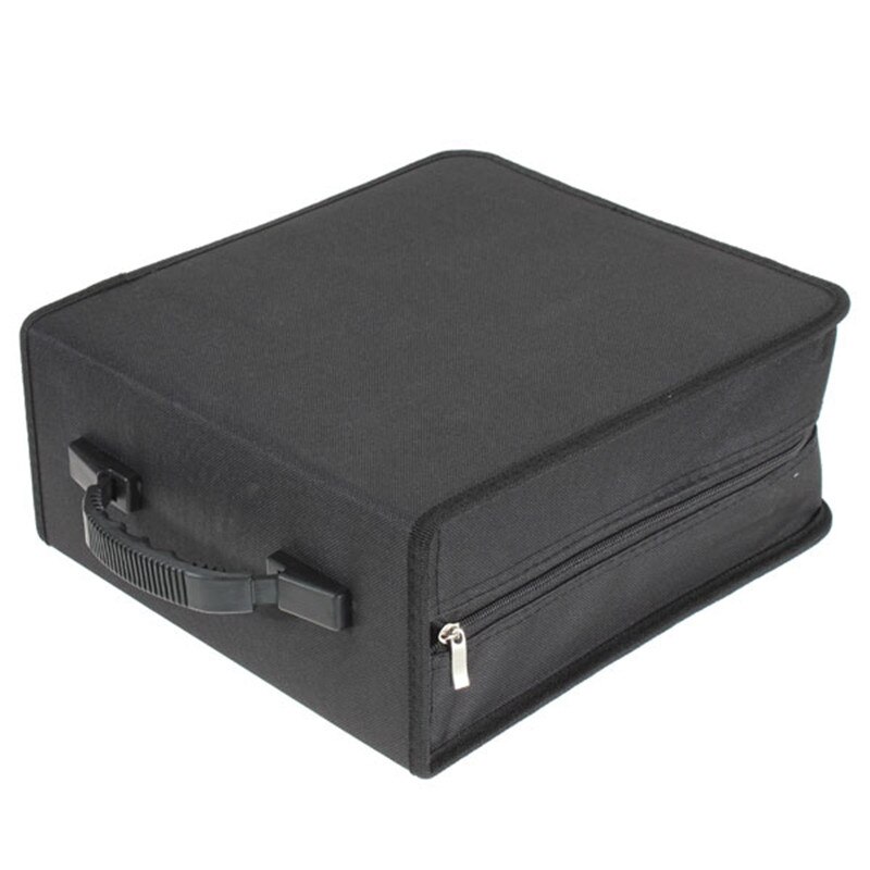 320 Pcs CD DVD Dics Media Storage Cover Portable Carry Sleeve Hard Bag Case Wallet Holder Box w/Zipper Sleeves Universal