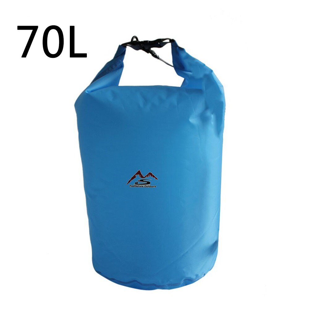 5L/10L/20L/40L/70 Outdoor Dry Waterproof Bag Dry Bag Sack Waterproof Floating Dry Gear Bags For Boating Fishing Rafting Swimming: Blue-70L
