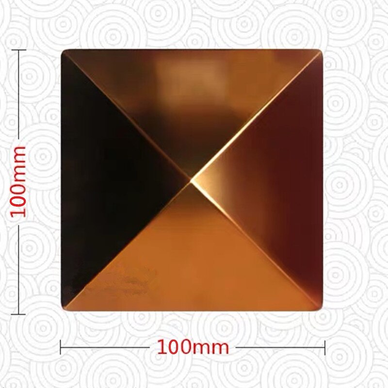 Tür rahmen, schrank, dekoration, edelstahl, möbel abziehbilder, Hardware-, tür dekoration, mosaik dekoration zubehör: Rose Gold100X100