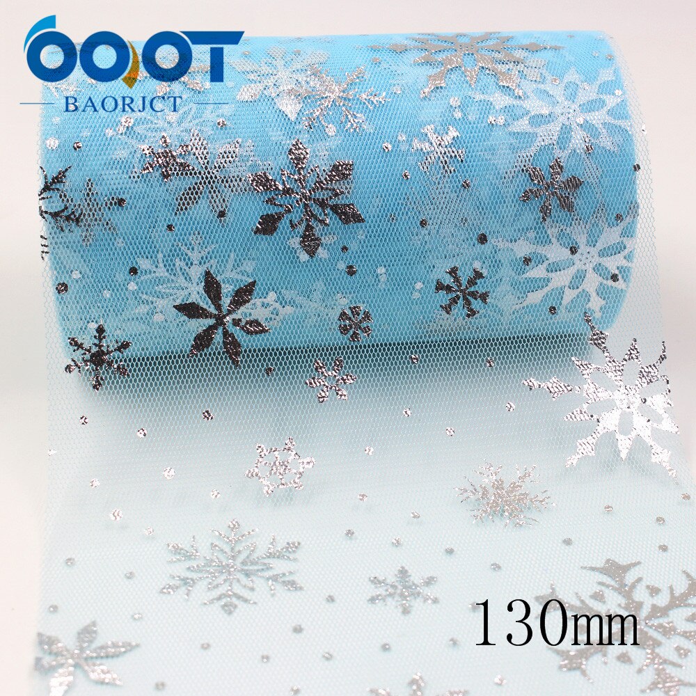 60/130mm 5 yards jul snöflinga glitter silver garn band,diy rosett huvudbonad wrap dekorationer,l -20117-79
