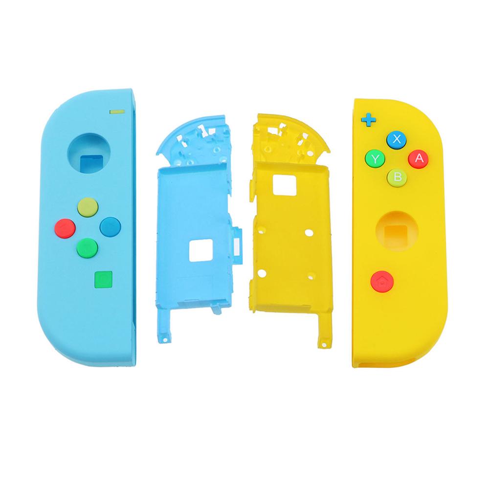 JCD 1set Replacement Housing Hard Shell Skin Case for Nintend Switch NS Joy-Con Controller Green Faceplate Cover for joycon: C H