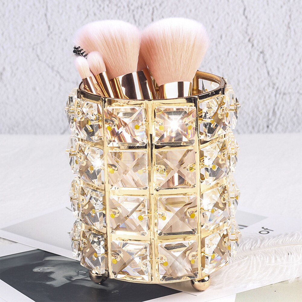Makeup Organizer Storage Box Drill Polish Lipstick Nail Organizer Cosmetic Jewelry Box Holder Transparent Multiple Grid Acrylic: T 10x12CM