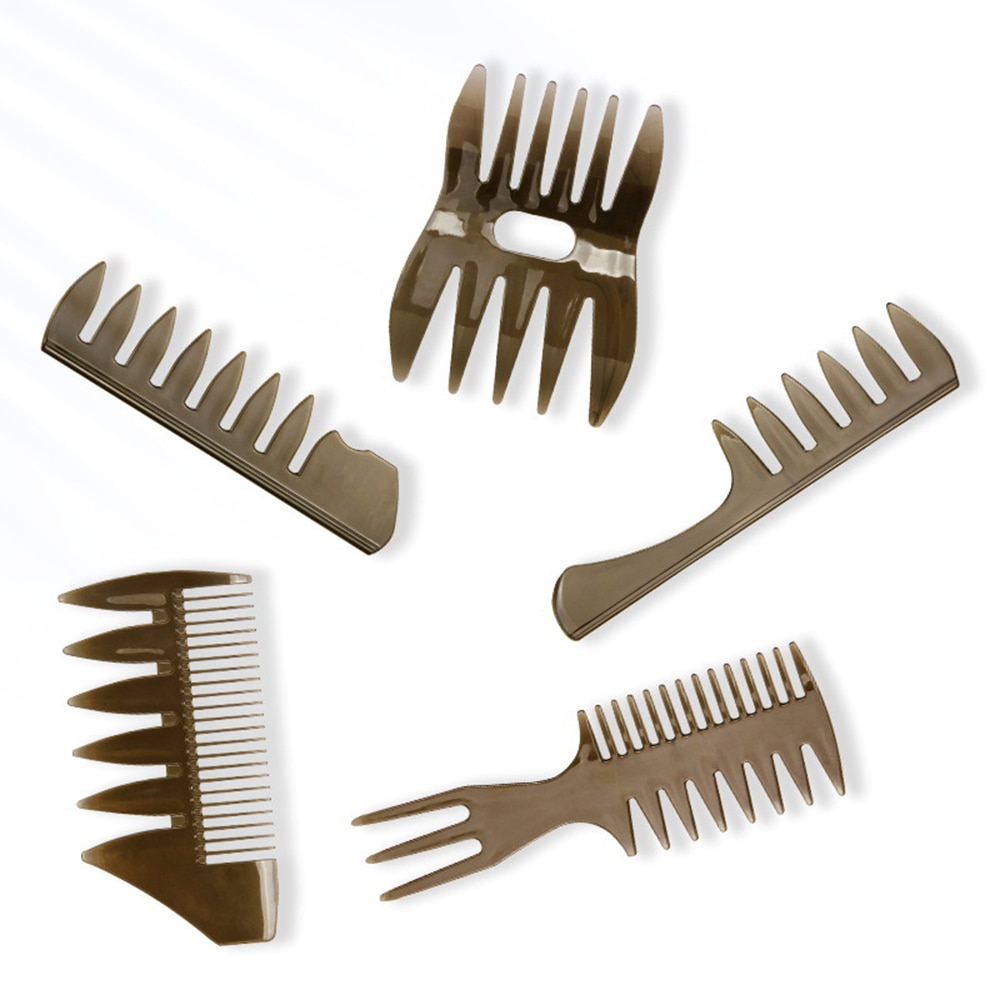 Borstel salon kappers kam visgraatvorm haarstyling ontwarrend kleuren kam voor glad naar achteren gekamde undercut mohawk komvormige squiff: 5 stuks per set