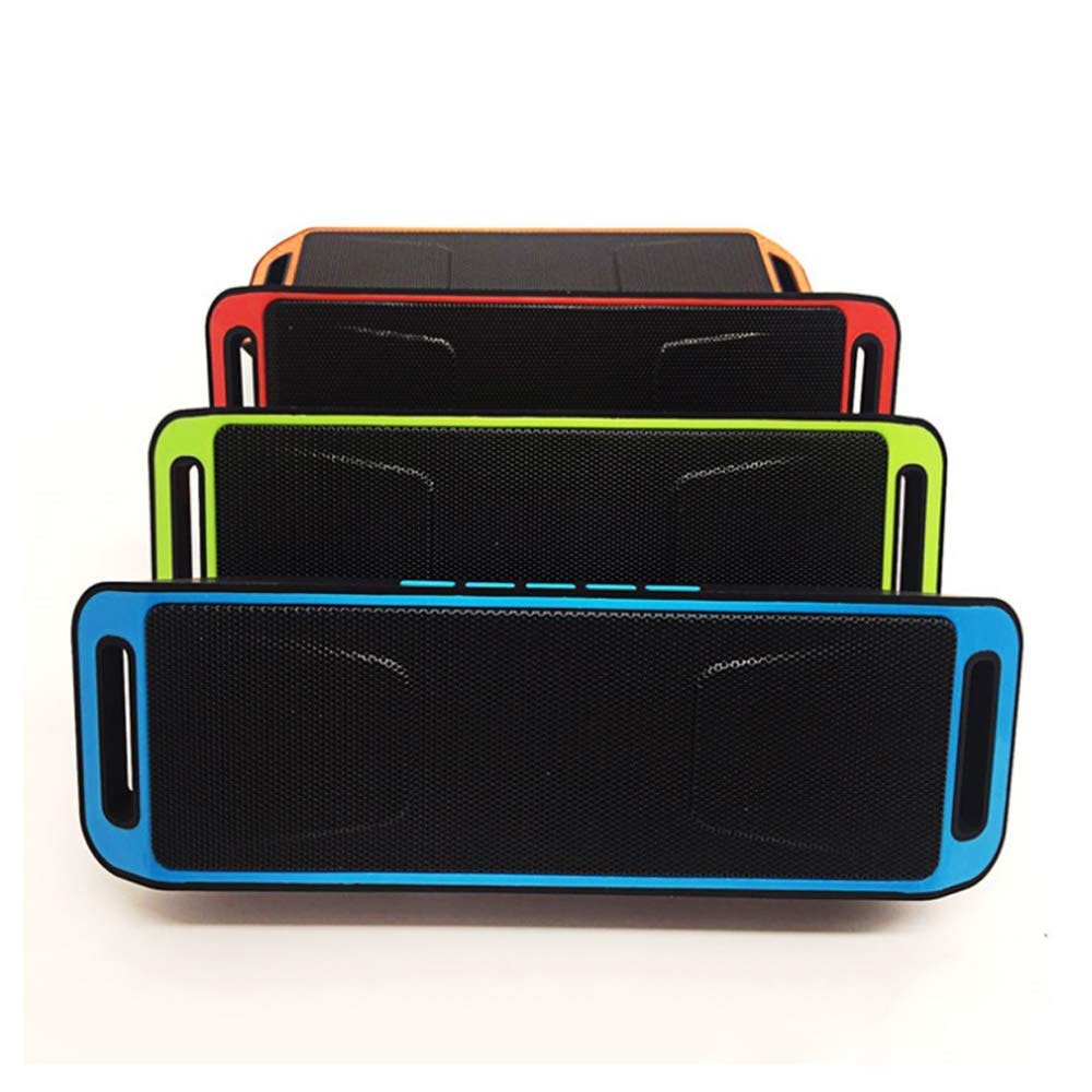 Portable Bluetooth Speaker Wireless Stereo with HD Audio and Enhanced Bass Built-In Dual Driver Support TF FM Hands Free Call