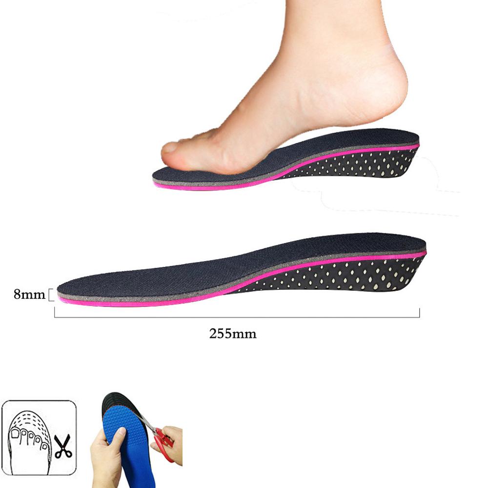 Plantillas de espuma viscoelástica para hombre y mujer, plantillas cómodas para aumento de altura, cojín Hlaf completo, novedad