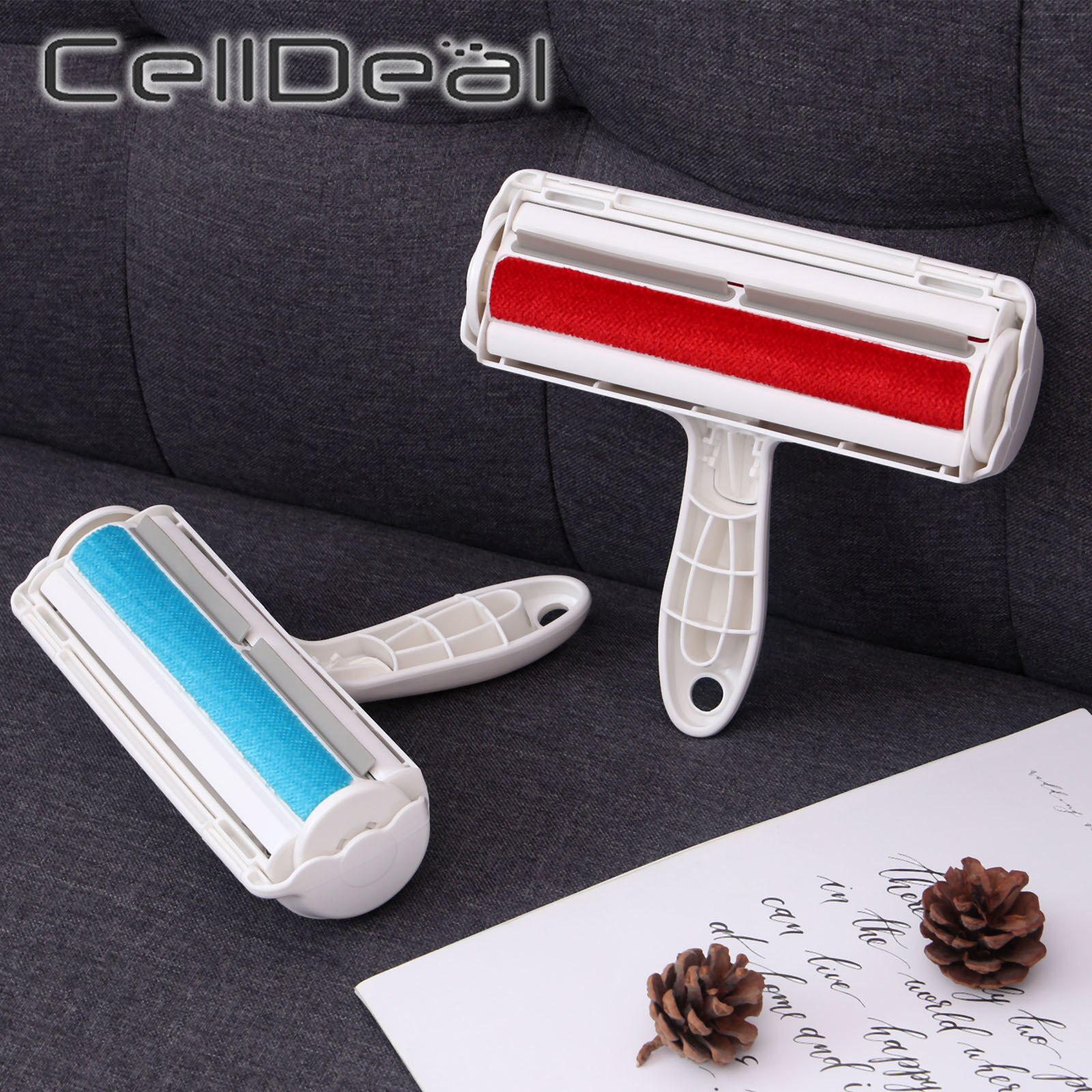 Herbruikbare Hond Kat Haar Borstel Huisdier Haar Remover Roller Meubelen Tapijten Kleding Self-Reiniging Pluisjes Verwijderen Tapijten