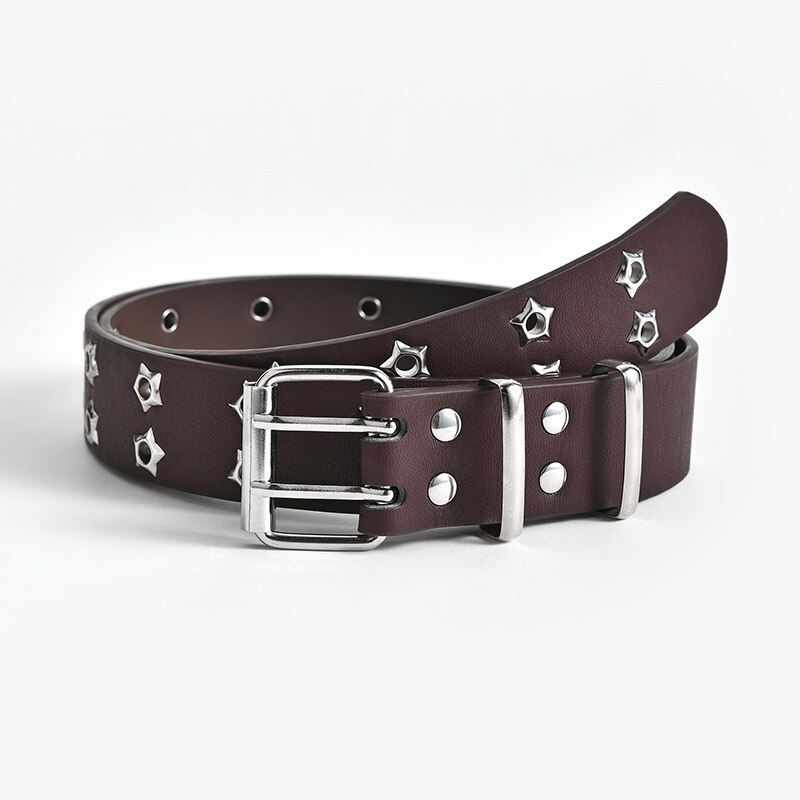 Studded Belt Rock Rivet Riem Punk Pu Lederen Piramide Studded Riem Voor Vrouwen Mannen Jeans Gothic Kleding Accessoires