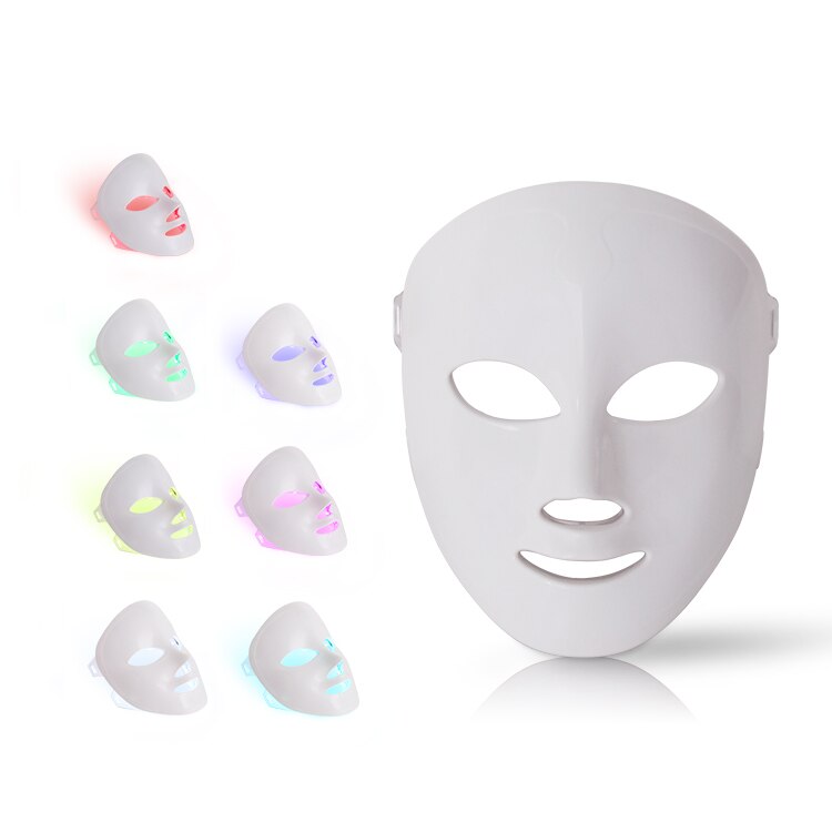 Foreverlily-mascarilla Facial Led de 7 colores, máscara de terapia de fotones coreana, máquina de terapia de luz, máscara de acné, máscara Led de belleza